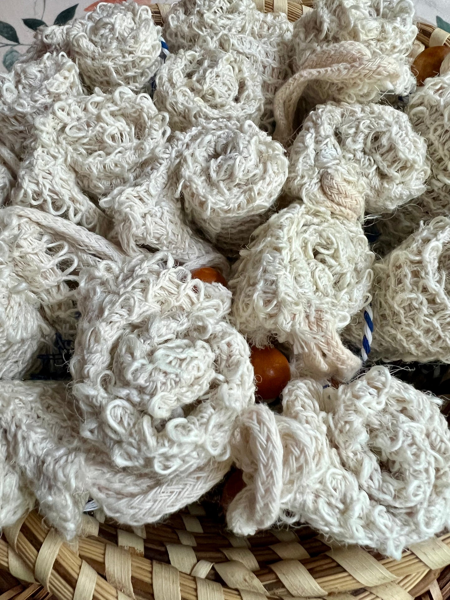 EXFOLIATING SOAP BAGS-Natural Sisal Fiber