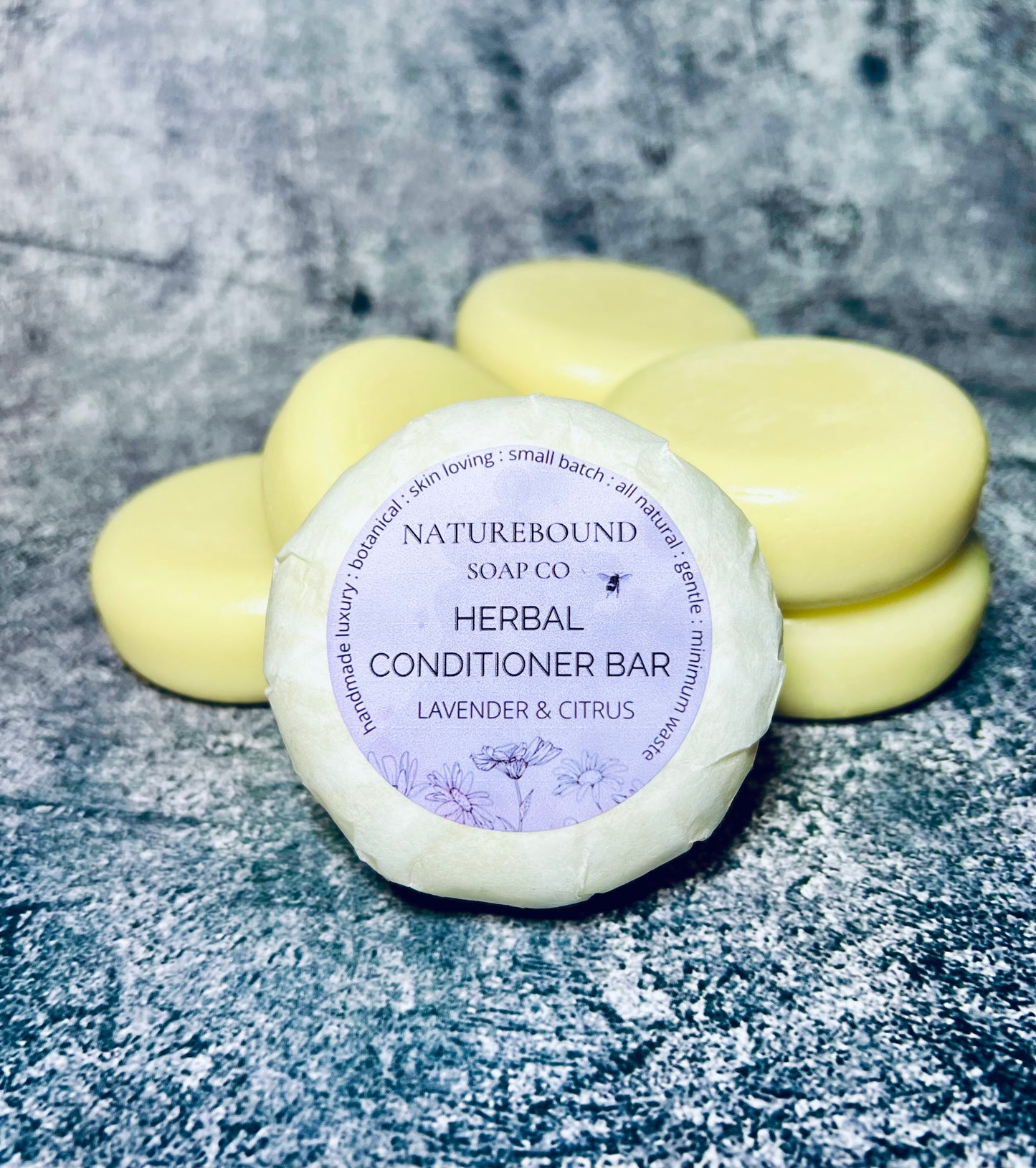LAVENDER & CITRUS Herbal Solid Conditioner Bar