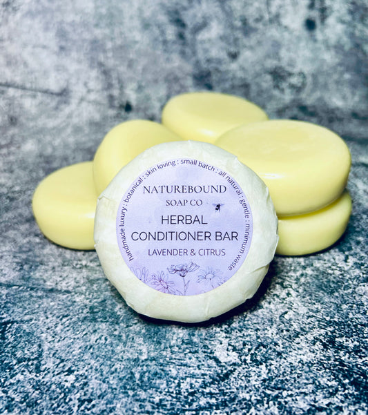 LAVENDER & CITRUS Herbal Solid Conditioner Bar