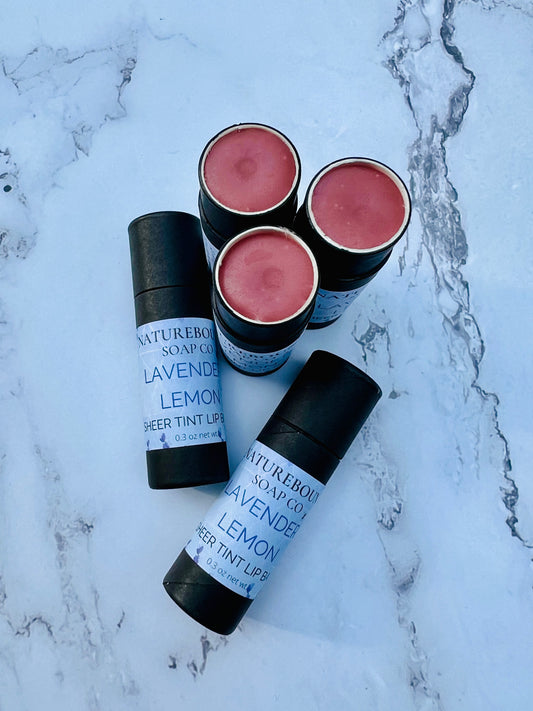 LAVENDER LEMON SHEER TINT Herbal Lip Balm