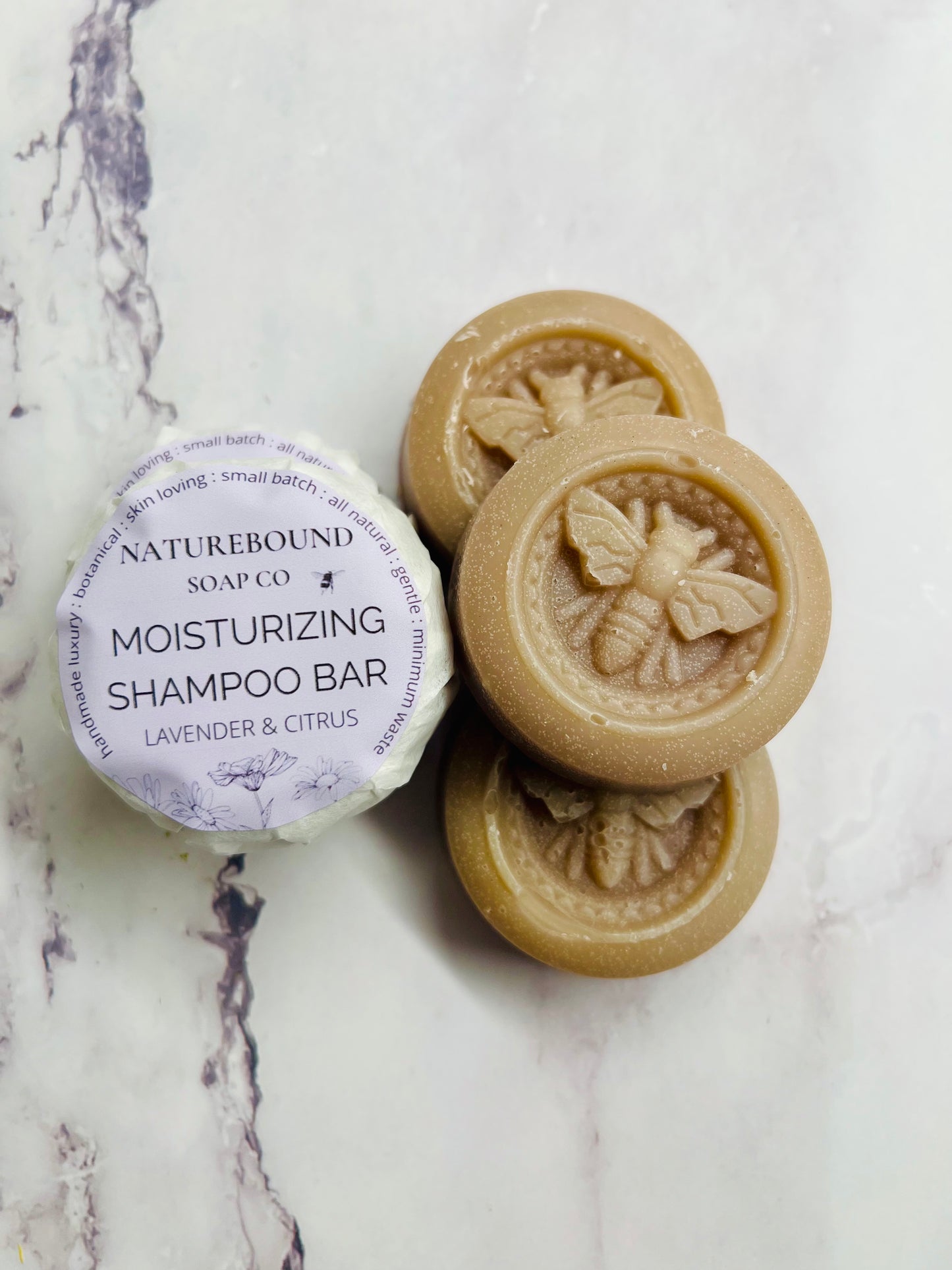 MOISTURIZING SHAMPOO BARS- Lavender & Citrus