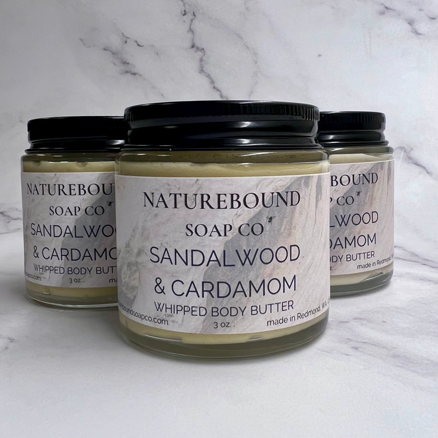 SANDALWOOD & CARDAMOM- Calendula Whipped Body Butter