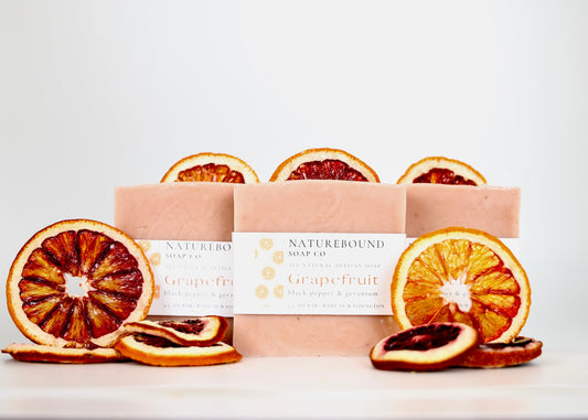 PINK GRAPEFRUIT & Geranium Soap Bar-with essential oils